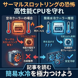「空冷で大丈夫」の罠？最新ハイエンドCPUに簡易水冷が必要な本当の理由とサーマルスロットリングの恐怖