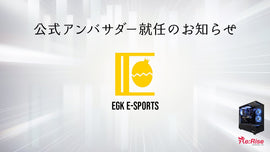 〈Re:Rise公式アンバサダー締結のお知らせ✉️〉（EGK E-Sports様）